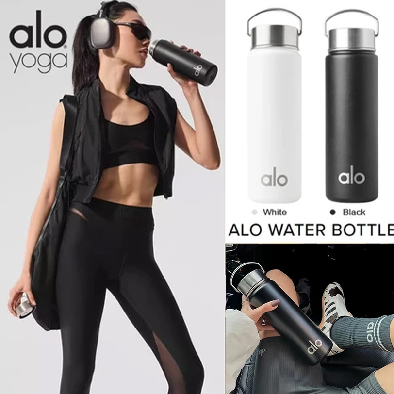 Jual Minimalis Alo Yoga water bottles 24oz 720 ml Botol Air Olahraga  Berinsulasi Tutup Putar denganPegang | Shopee Indonesia