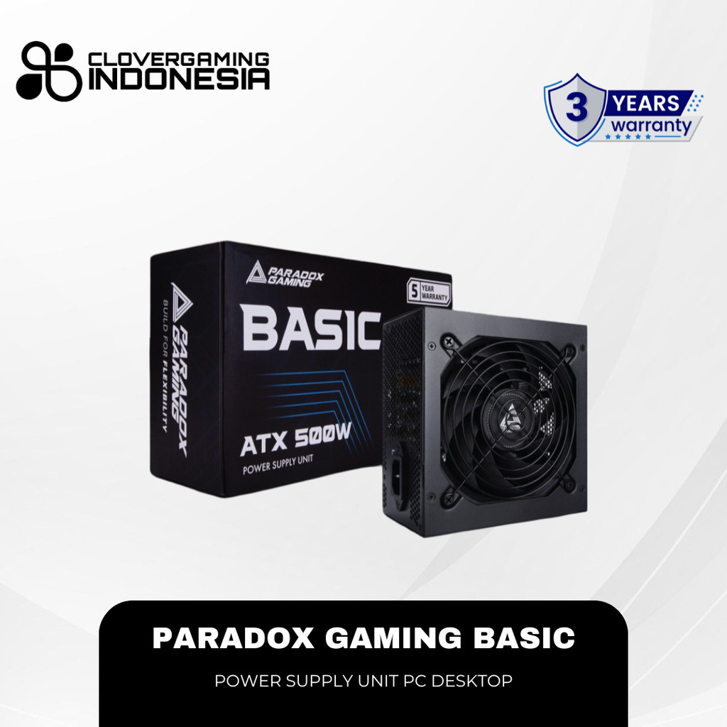 Jual Paradox Gaming Basic 500W PSU Non Modular Power Supply 500 Watt ...