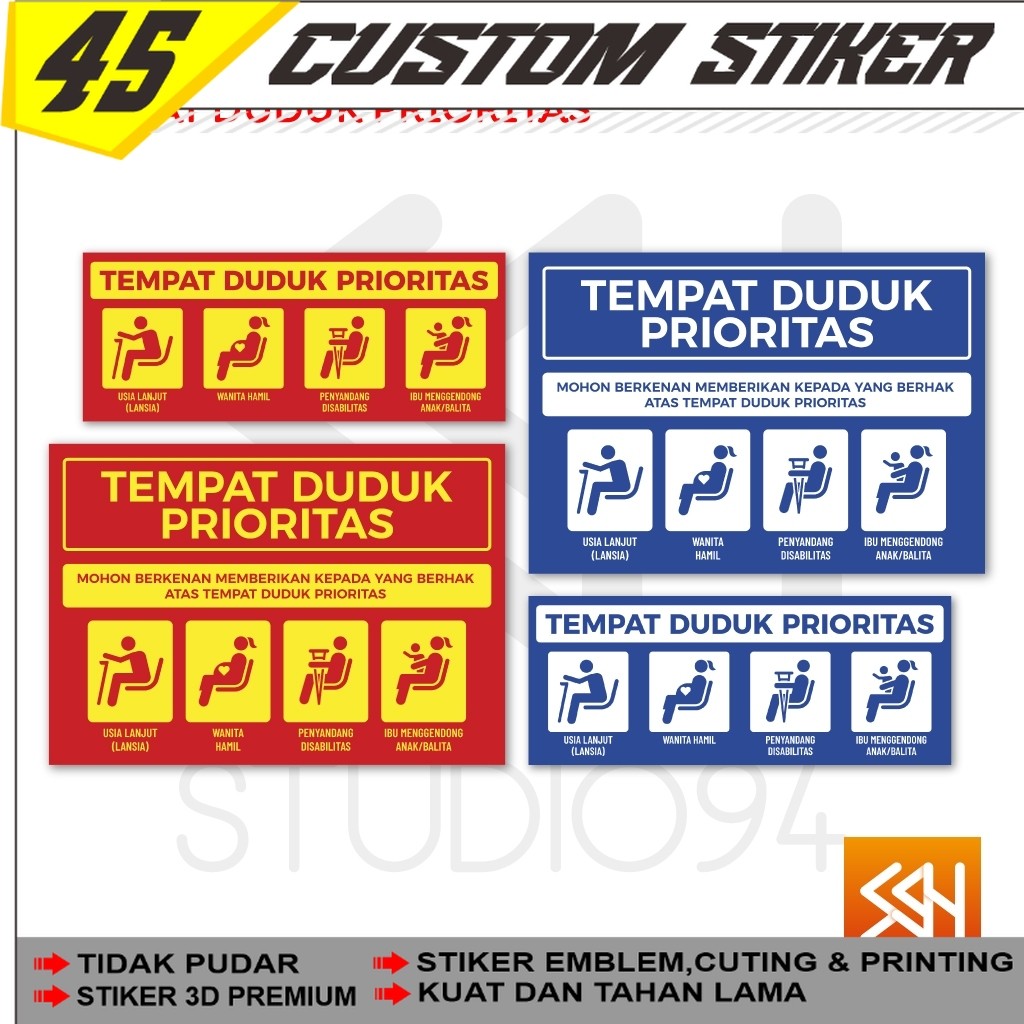 Jual Stiker Petunjuk Kursi Prioritas | Sticker Sign Tempat Duduk ...
