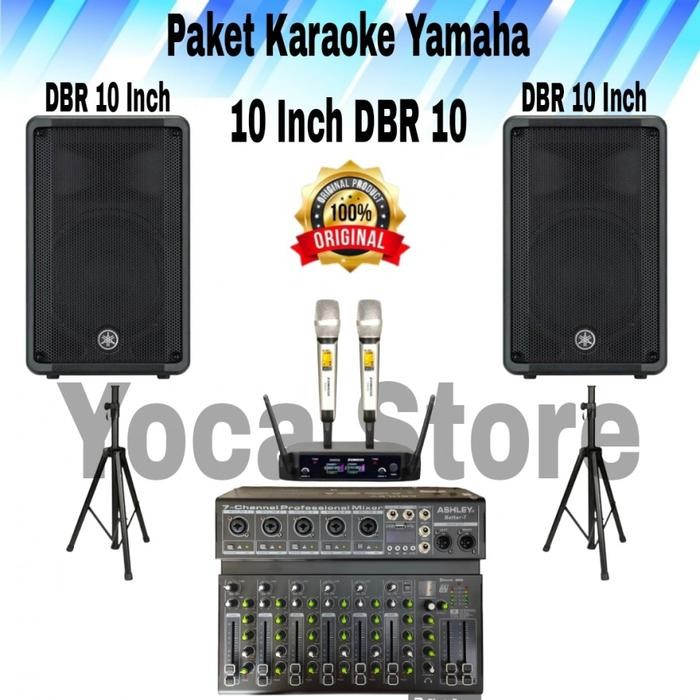 Jual Paket Karaoke Live Musik YAMAHA DBR 10 Upgrade Mixer Ashley 7 ...