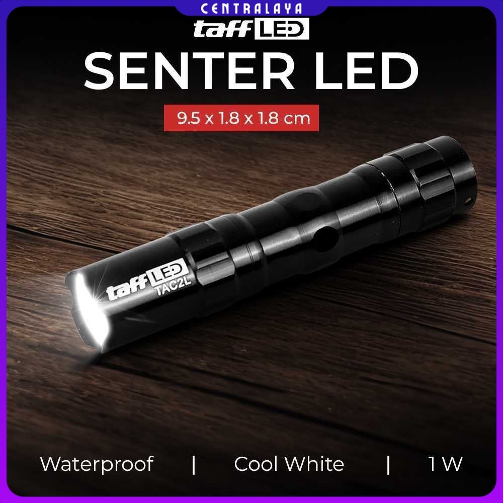 Jual TaffLED Police Senter LED Flashlight Waterproof 1W - TAC 2L ...
