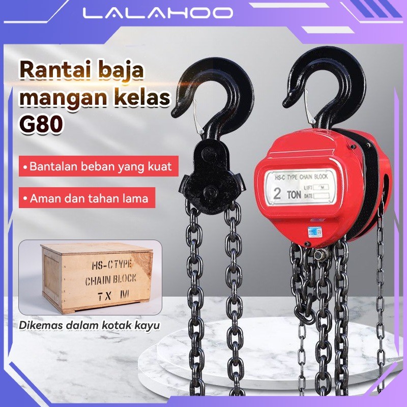 Jual Chain Block / Takel / Katrol 1 Ton x 6 Meter/ 2 Ton x 6 Meter ...