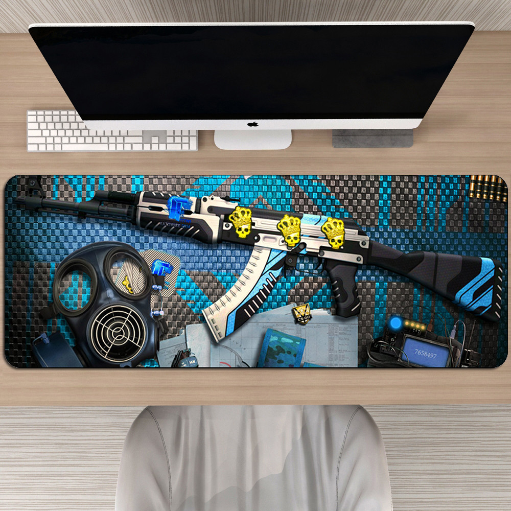 Jual Large Gaming CS GO Mouse Pad Gamer Locking Edge Rubber Keyboard XL ...