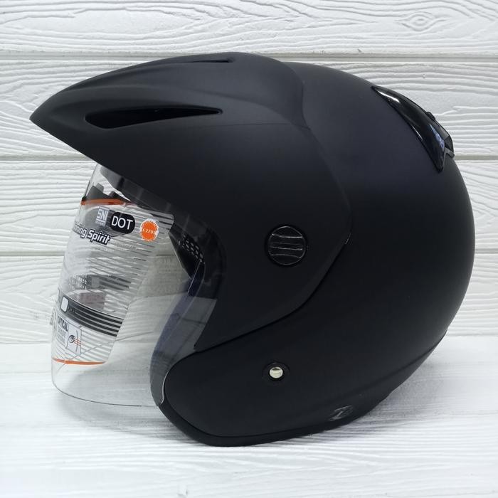 Jual HELM INK CX 22 BLACK MATT ORIGINAL HELM INK CX22 HITAM DOFF HELM ...