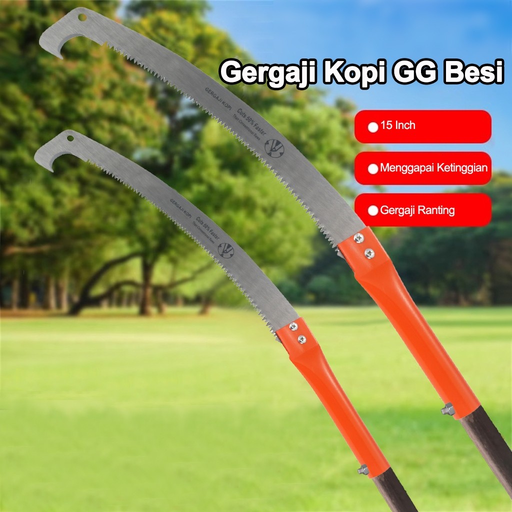Jual Gergaji Kopi Lengkung Samurai Hand Saw Tangan Tajam 3 Sisi Kokoh ...