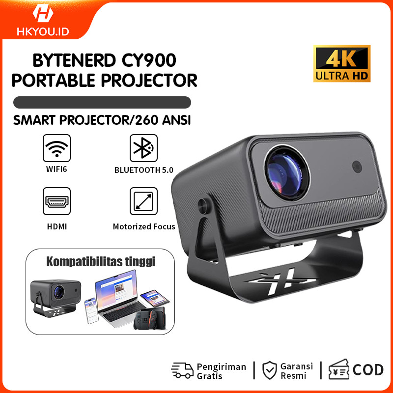 Jual CY900 4K Proyektor Android 250ANSI HD1080P Proyektor IOS Android ...