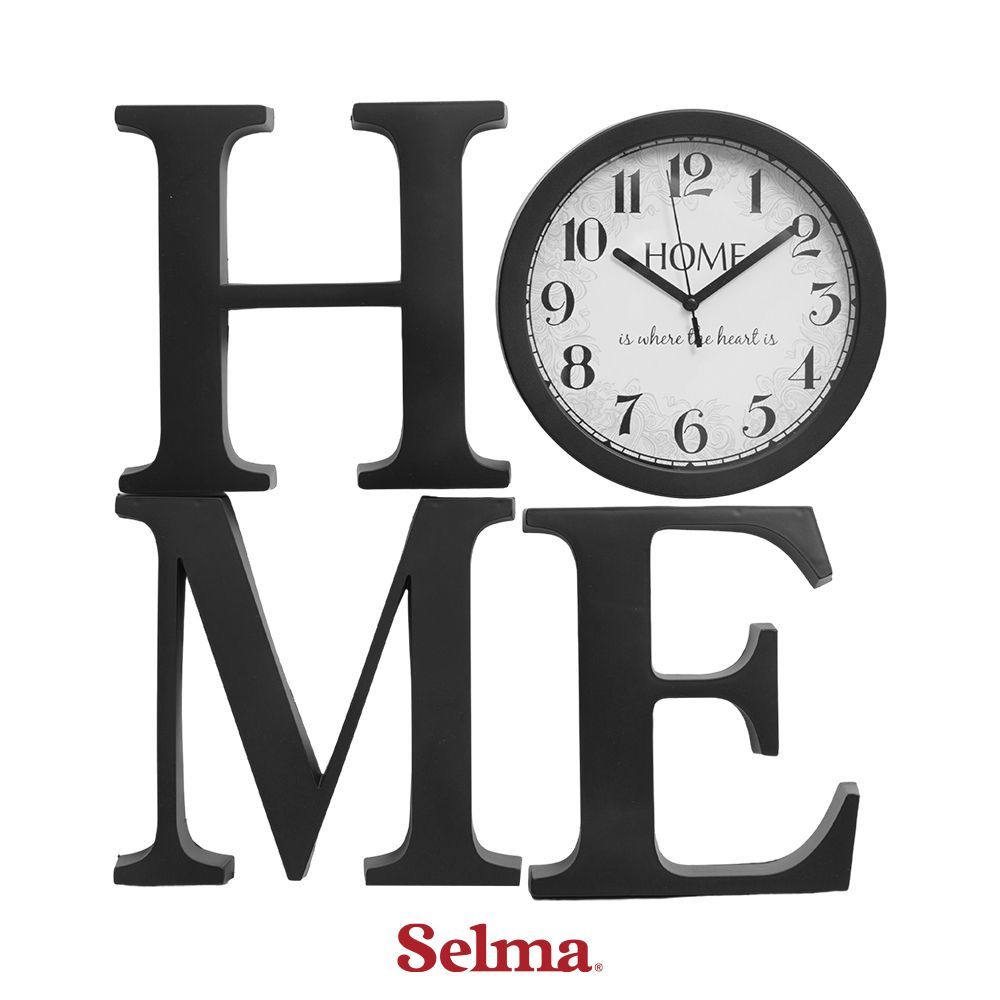 Selma Set 4 Pcs Hiasan Dinding Home Dengan Jam Wall Art Dekorasi Dinding Wall Decoration Pajangan Dinding