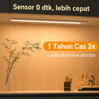 Lampu Sensor Gerak LED USB Rechargeable 30cm 50cm