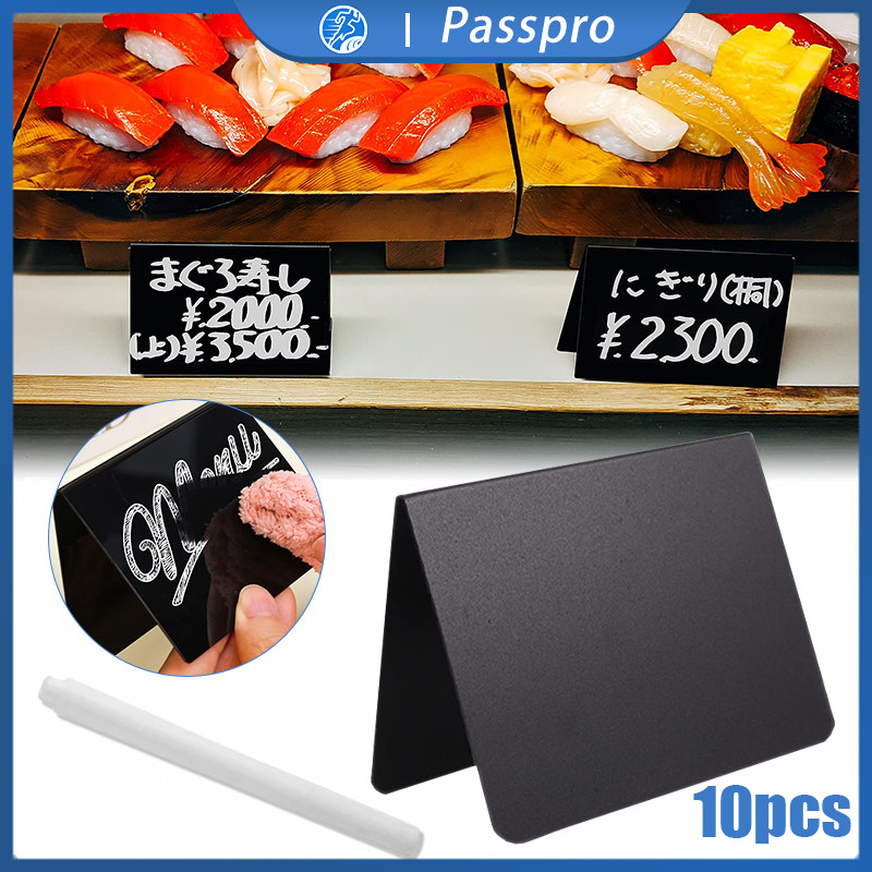 Jual Isi 10 Papan Tulis Mini Chalkboard Menu Label Harga Stand Display ...