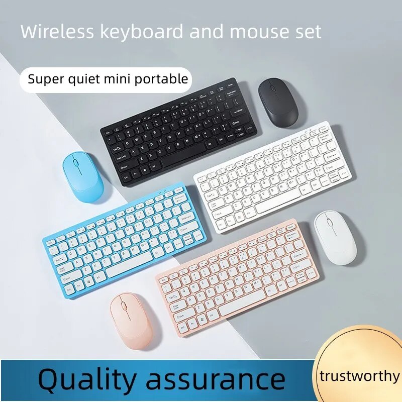 Jual 2.4G Wireless Keyboard and Mouse Protable Mini Keyboard Mouse ...