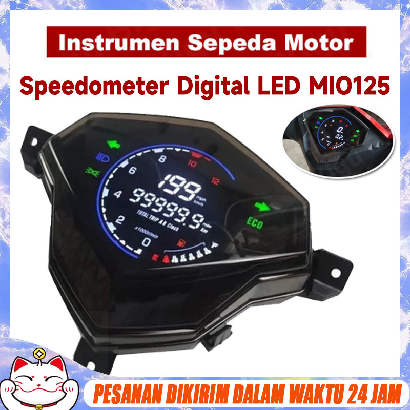 Jual Speedometer Digital LED Mio 125/M3 Vario PNP Indikator Ampere ...