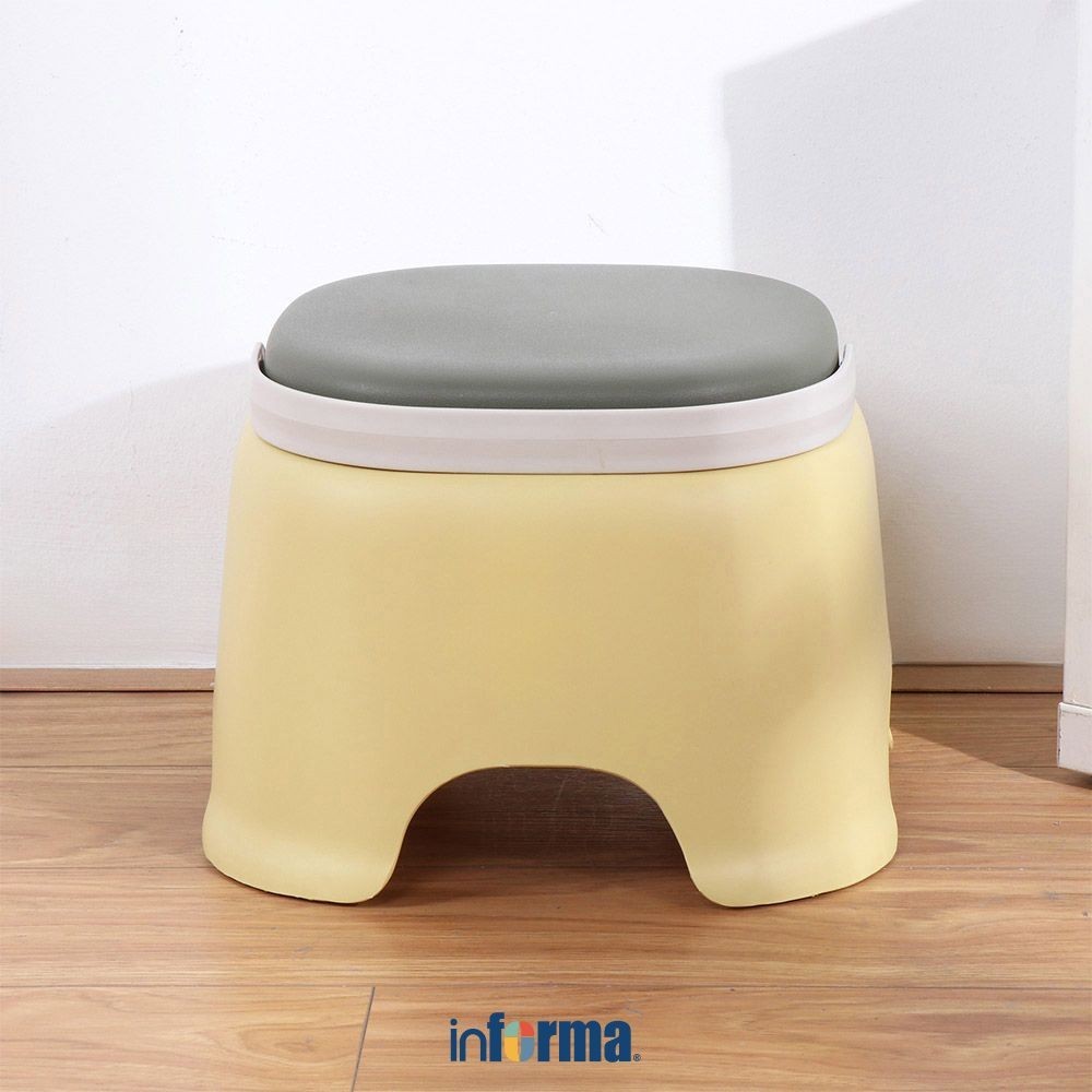 Jual Informa Bumble Bangku Medium - Kuning/Hijau Multipurpose Stool ...