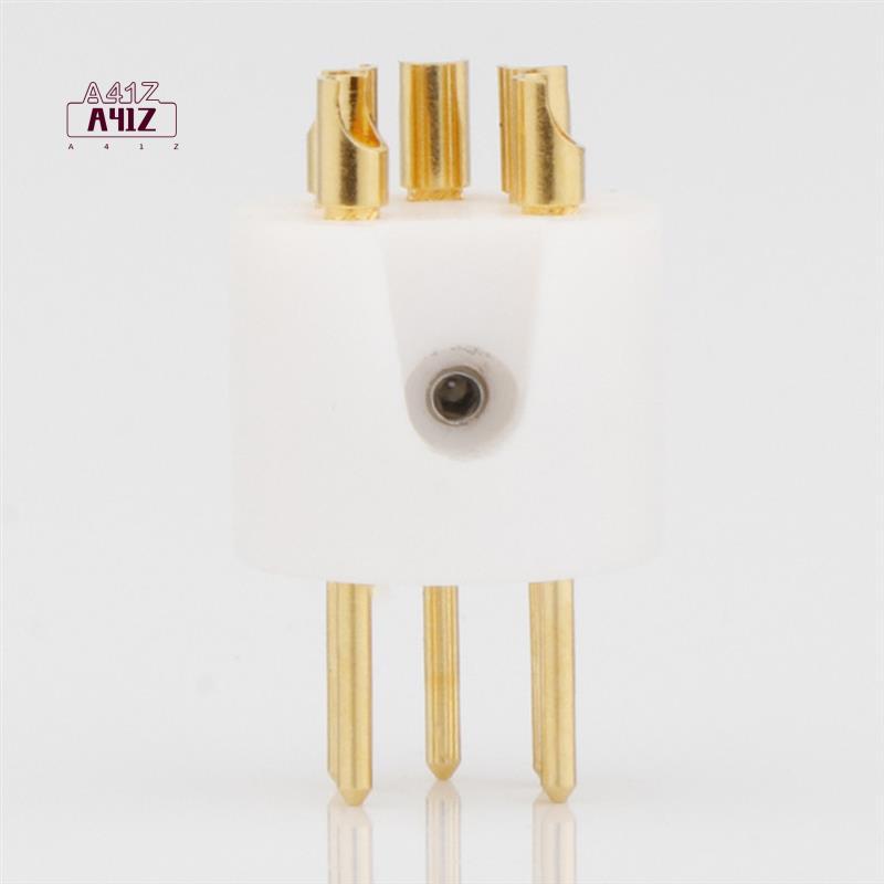 Turnlabe 5-pins DIN Connector - Verguld - Mannelijk - Voor Toonarm - Aluminium Behuizing - Geschikt Voor REGA, LINN, ROKSAN, PROJECT
