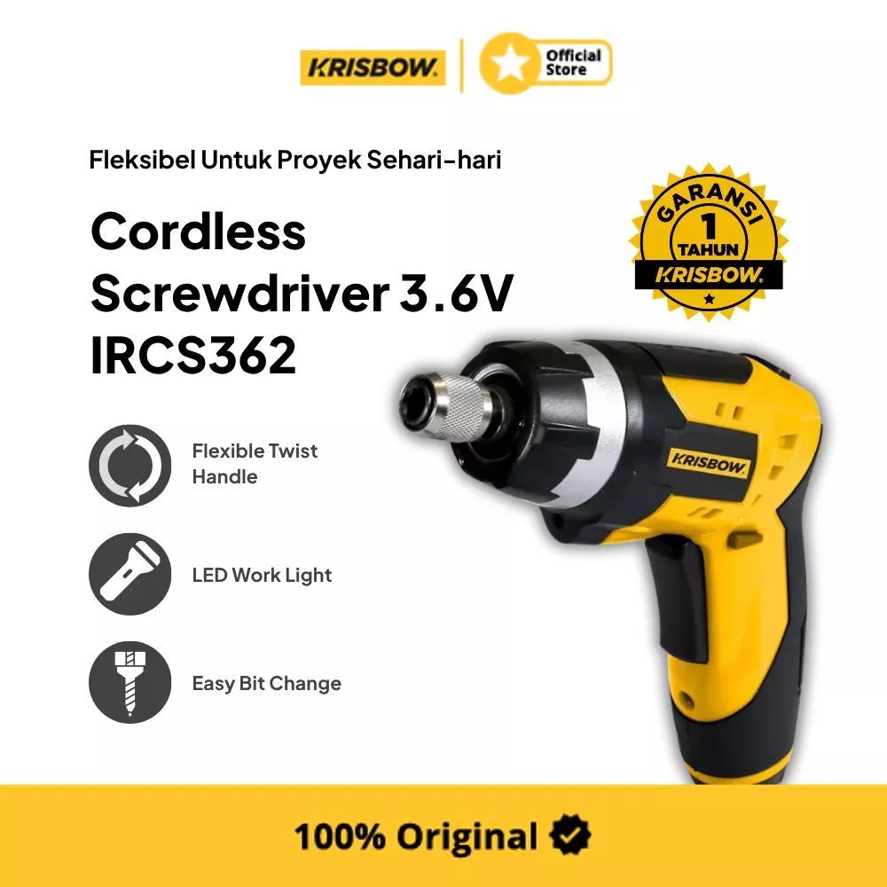 Cordless Screwdriver Krisbow 3.6V Set