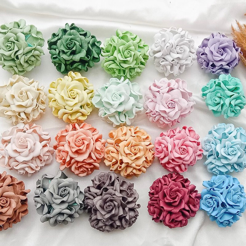 Jual BUNGA SPONS ROSES BAHAN KERAJINAN KB22 | Shopee Indonesia