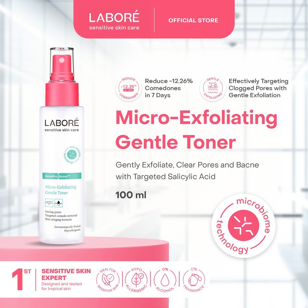 Jual LABORE AcnePro Biome Micro Exfoliating Gentle Toner 100ml | Shopee ...