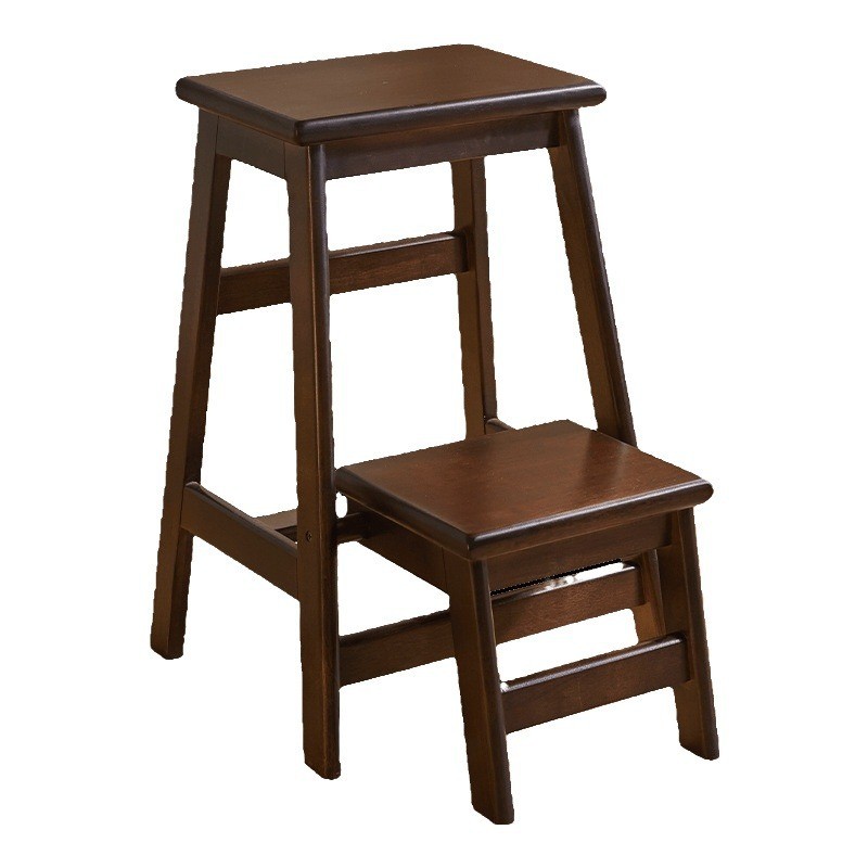 Jual Solid wood two-layer ladder climbing stool step stool ladder chair ...