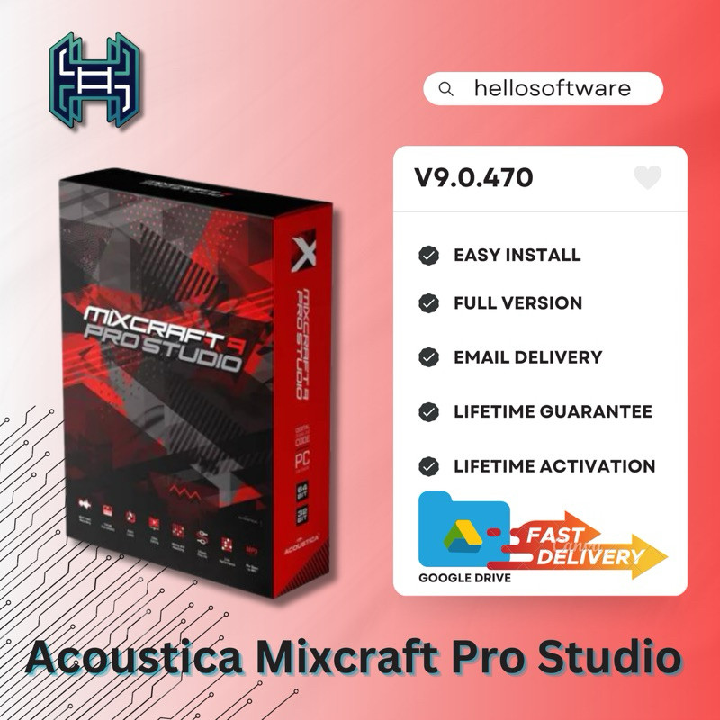 Jual Acoustica Mixcraft Pro Studio v9.0.470 Full Version (Versi Terbaru