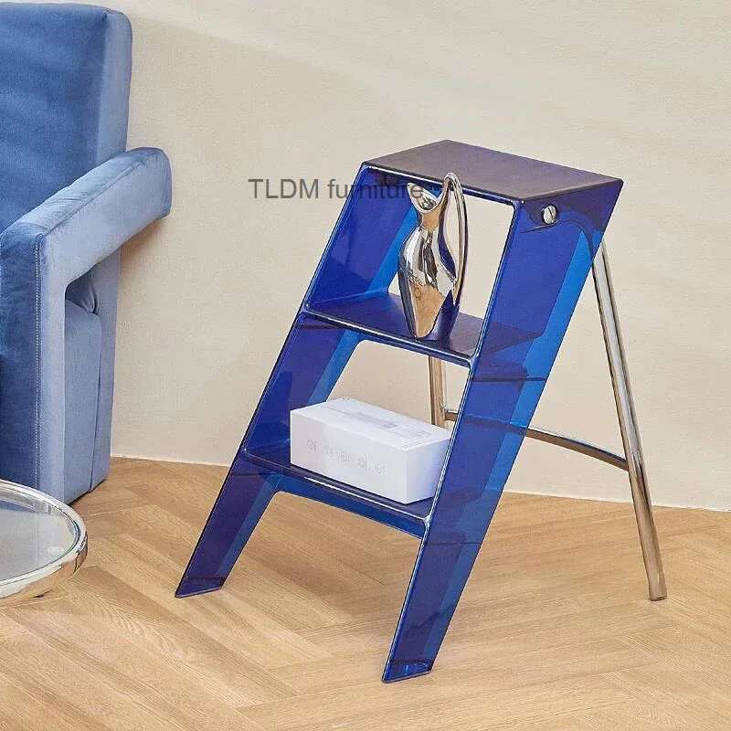 Jual Modern Home Folding Ladder Transparent Acrylic Step Ladders ...