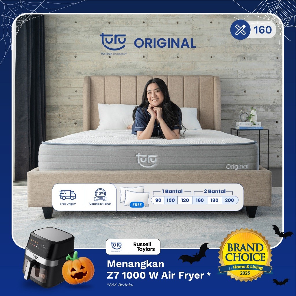 Jual PROMO Turu - Kasur Pocket Spring Bed TURU ORIGINAL ukuran 160x200 ...