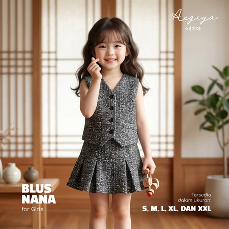 Blus Nana | Atasan Anak Perempuan Korean Style
