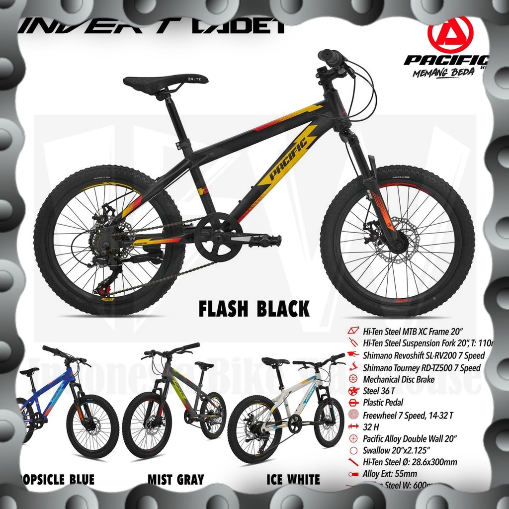 Jual IBW - Sepeda MTB PACIFIC INVERT CADET Uk 20