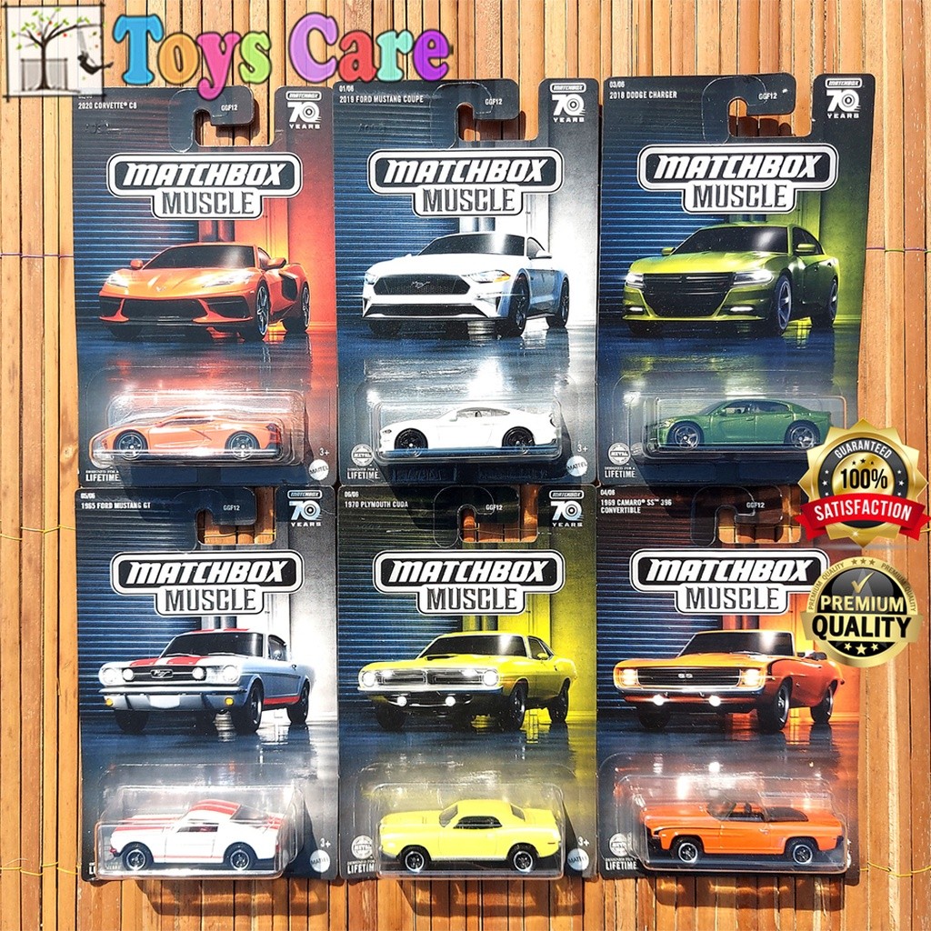 Jual MATCHBOX MUSCLE SERIES SET 6 PCS 70th YEARS ANNIVERSARY - MUSTANG ...