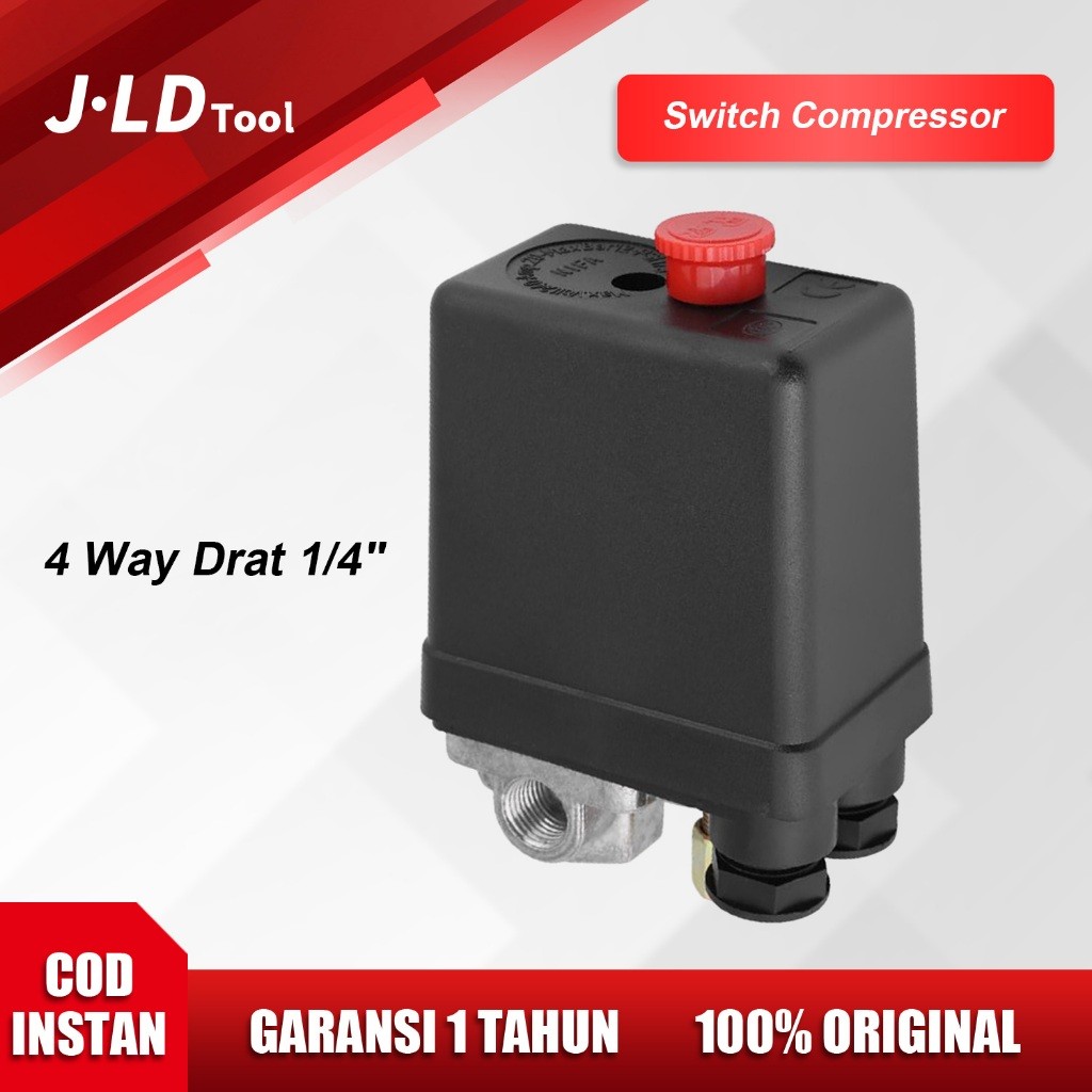Jual JLD Otomatis Kompresor Angin 4-Lubang Automatic Pressure Switch ...