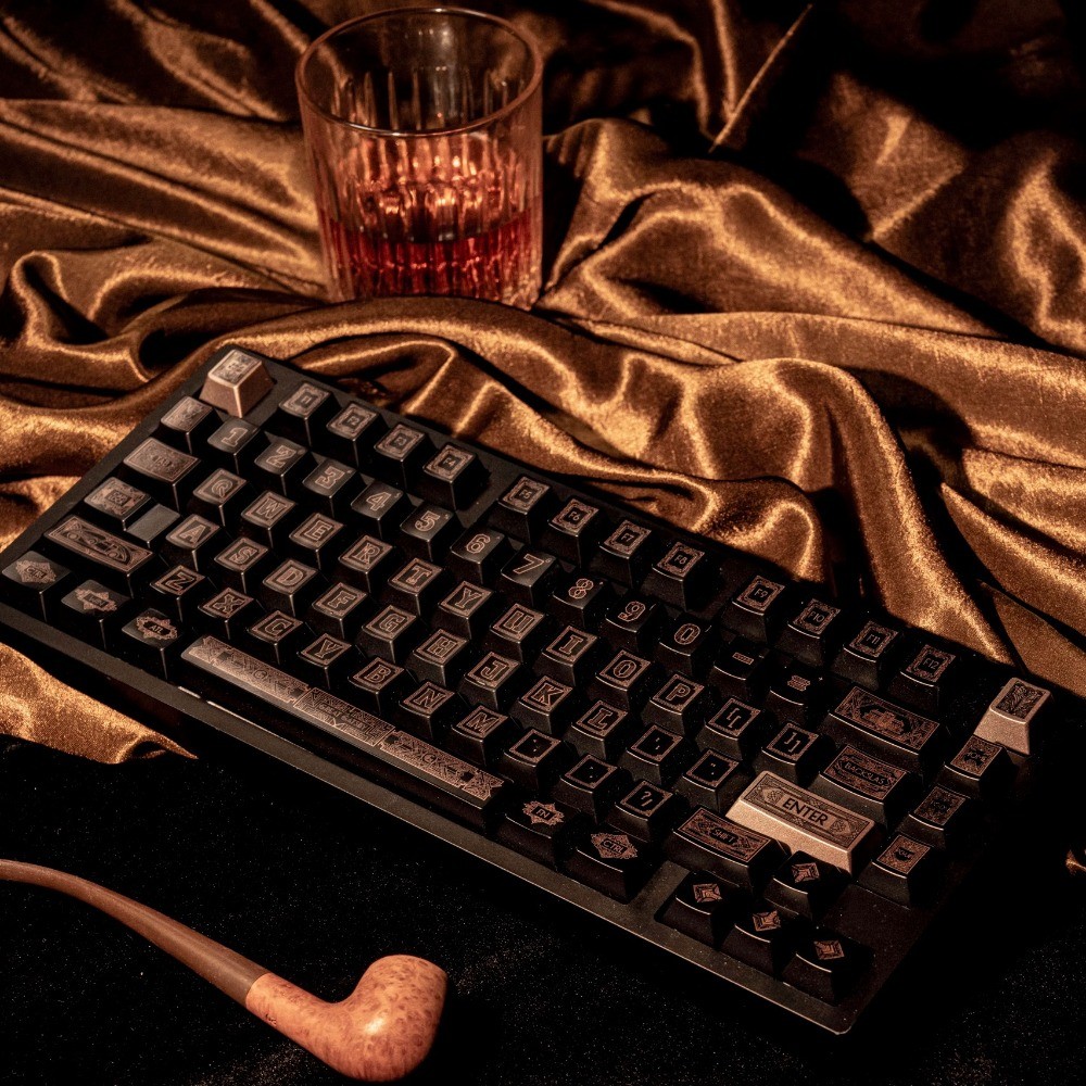 Jual Gatsby Theme Keycaps Set 140key Art Deco Custom Retro Keyboard Cap ...
