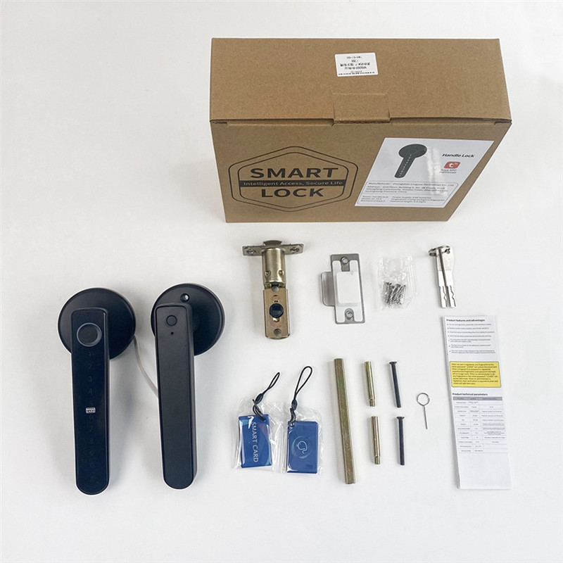 Jual AAAEL-Door Knob Fingerprint Door Lock Smart Locks With Passcode ...