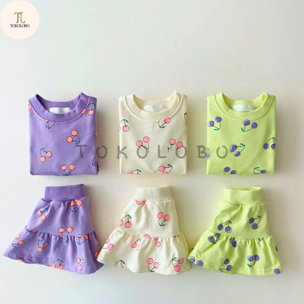 Tokolobo 8.8 SALE SETELAN ROK ANAK KEKINIAN CASSIA [ESTIMASI 6BULAN - 3TAHUN]| BAHAN NYAMAN SNI