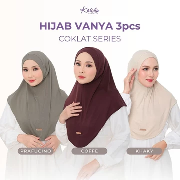 Hijab KALISHA X MIMA Paket Hemat Vanya Instan Bergo Muslim Wanita Rayon Spandex