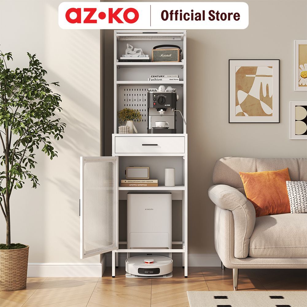 AZKO Stora Rova Kabinet Dapur - Putih Lemari Dapur Kabinet Pantry Rak Kitchen Set Storage Masak