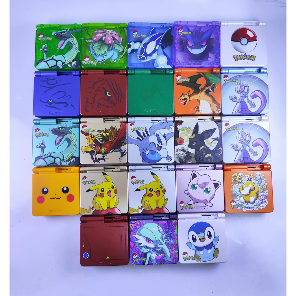 Jual Nintendo GBA sp game console case replacement shell Pokemon series ...