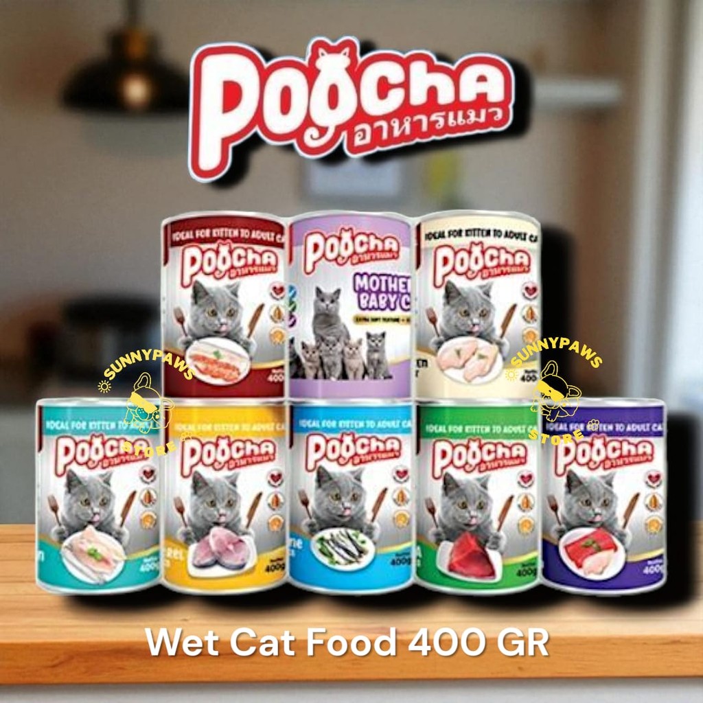 Jual POOCHA Wet Cat Food 400 GR Makanan Kucing Basah Kaleng Poccha ...