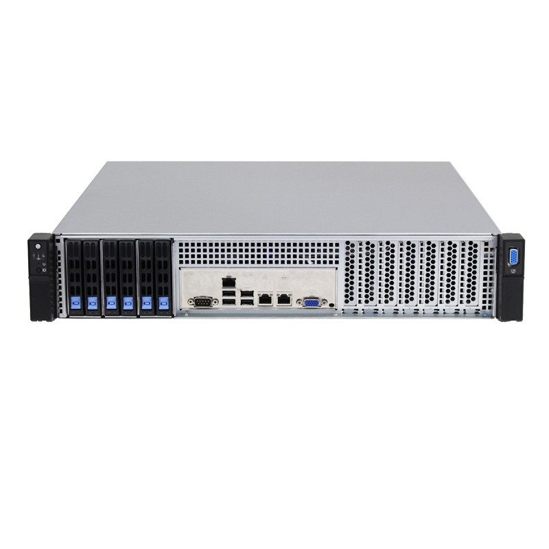 Jual Ultra Short 2U 6 Bays rackmount Server Chassis S24306 with six 2.5 ...