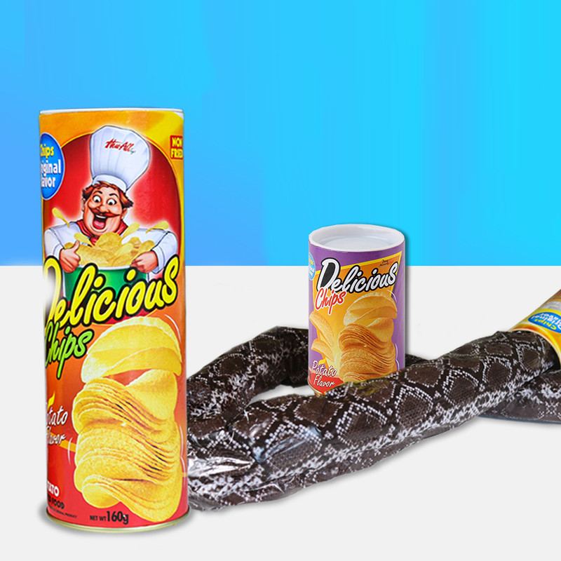 Jual Snake Potato Chip Bouncing Snake April Mop Day Alat Jahil Prank ...