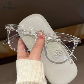 Kacamata Anti Cahaya Biru Transparent Frame Kacamata Optik Anti Radiasi Komputer Wanita