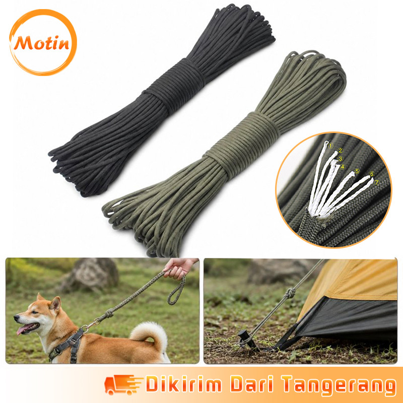 Panjang 31m Tali Paracord Tali Prusik 4mm Cocok Untuk Berkemah Dan Panjat Tebing