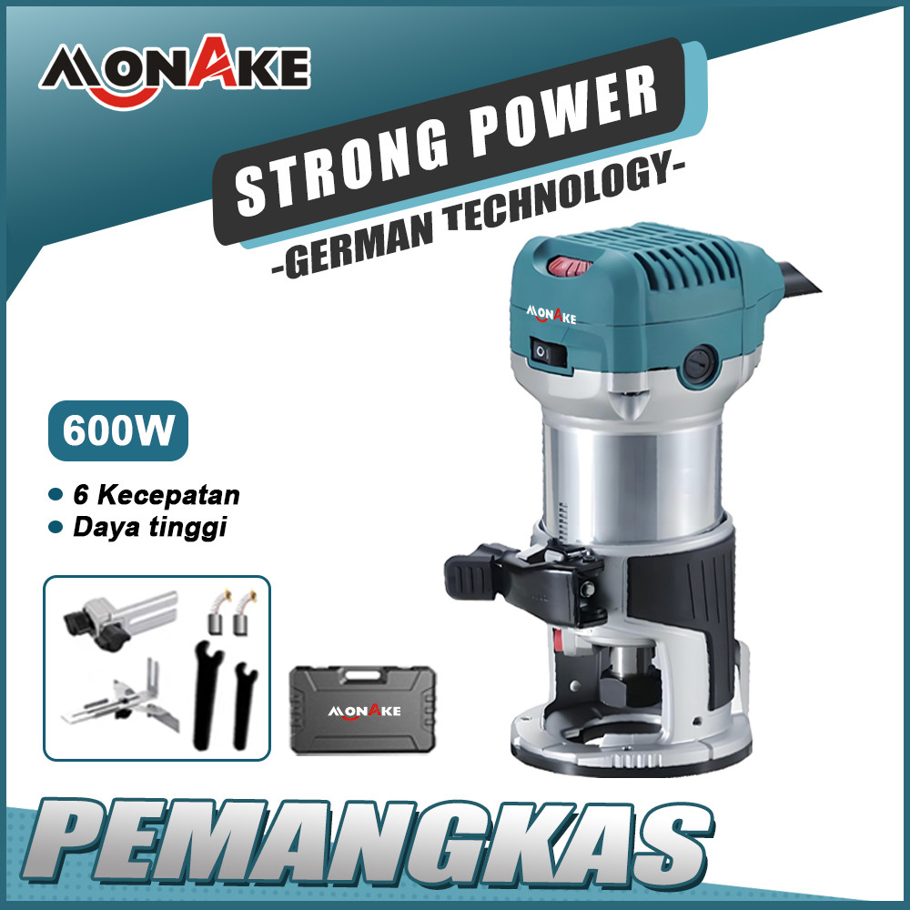 Jual MONAKE Alat Jerman Mesin Pemangkas 6mm 1/4 Inci Inch Trim Router ...