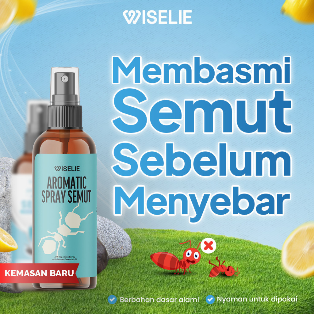 Wiselie Anti Semut Pengusir Semut Ampuh Pembasmi Semut Sampai Ke Sarangnya Cairan Obat Semut Merah Hitam Gula di Dapur Meja Makan Tanaman Praktis Tanpa Residu Tidak Lengket Pelindung Rumah dari Serangga Premium