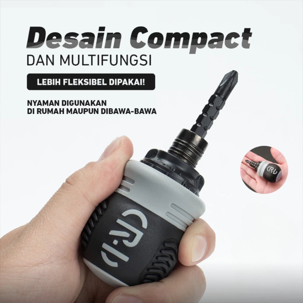 Jual KUKE Obeng CRV Buntek 13in1 / Screwdriver Magnetic Karet Bolak ...