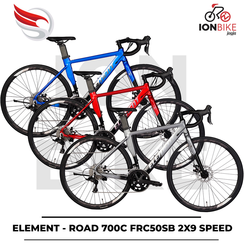 Jual Sepeda Balap Element FRC50 SB 700c Alloy 2x9 Speed Roadbike 2 x 9 ...