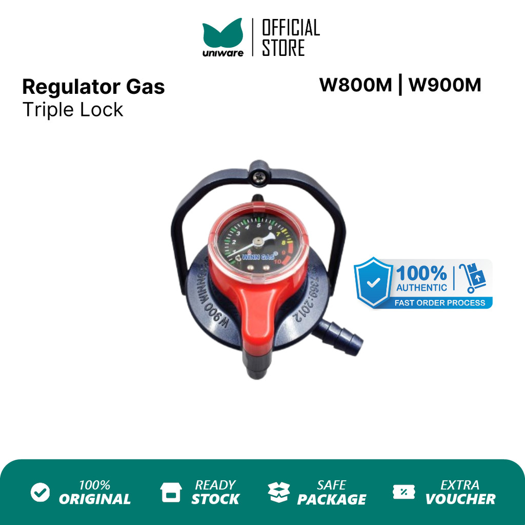 Jual UNIWARE Regulator Triple Lock W800M W900M | Pengunci Pengaman Gas ...