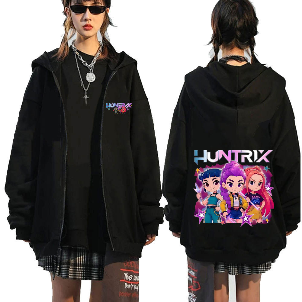 Jual Jaket huntrix KPop Demon Hunters Zipper Hoodie Anime Rumi Mira ...