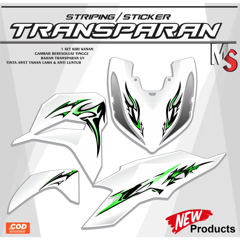 Jual STICKER STRIPING UV TRANSFARAN STRIPING STICKER GRADASI VARIO LED ...