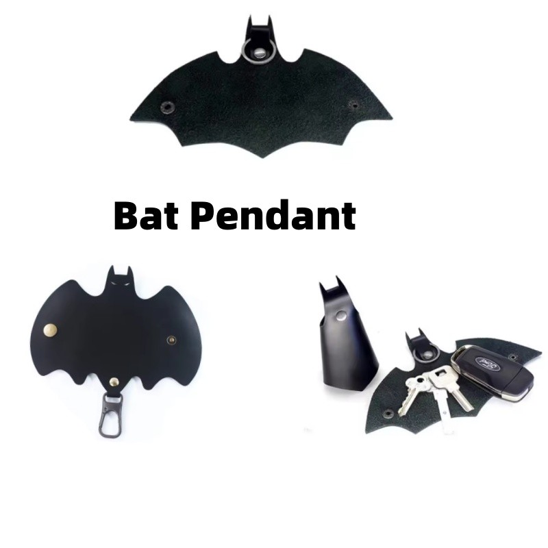 Jual Halloween Unique Bat-type Leather Key Ring Halloween Leather Car ...