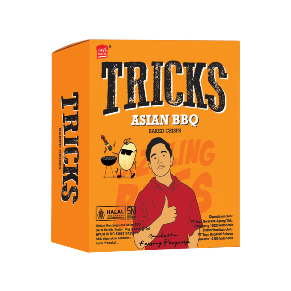 Jual Tricks Snack Baked Crisps Asian BBQ Box 4 x 15 gr | Shopee Indonesia