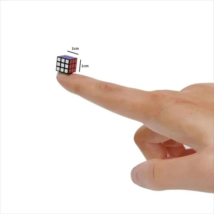 Jual 1CM Mini Cubes Smallest 10mm Tiny 3x3 Professional 1cm Puzzle ...