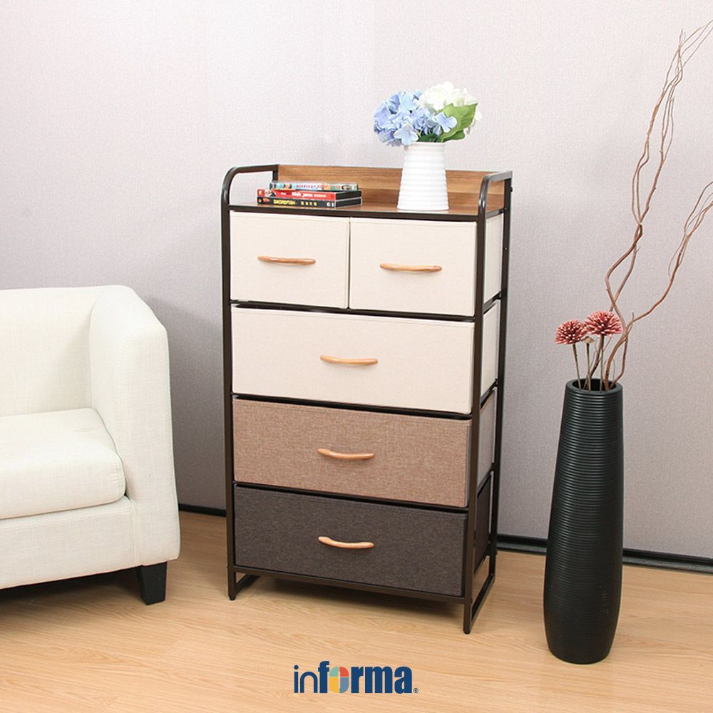 Jual Informa Floyd Laci Penyimpanan 5 Tingkat Chest Drawer Lemari Laci ...